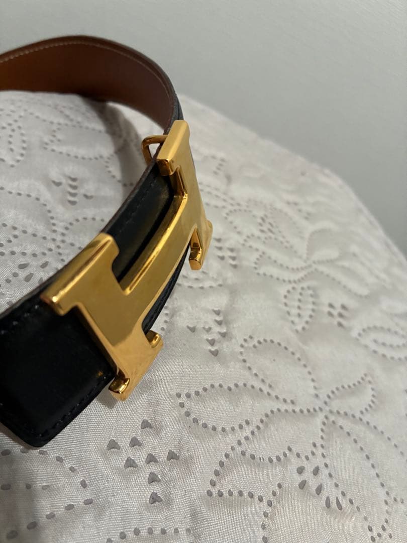 90s HERMES エルメス レザーベルト 1995年size70