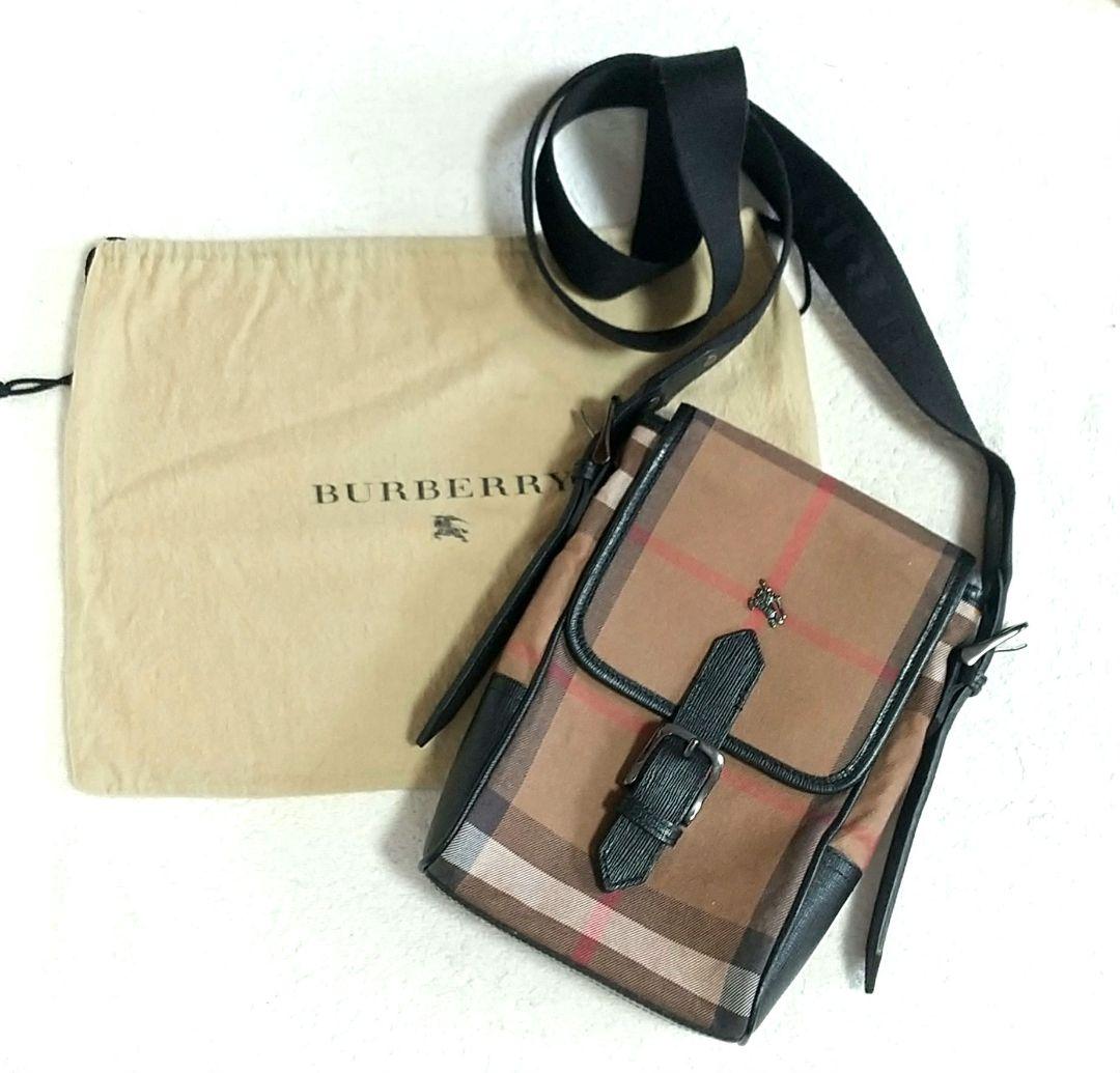Burberry チェック柄ショルダーバッグ 保存袋付き