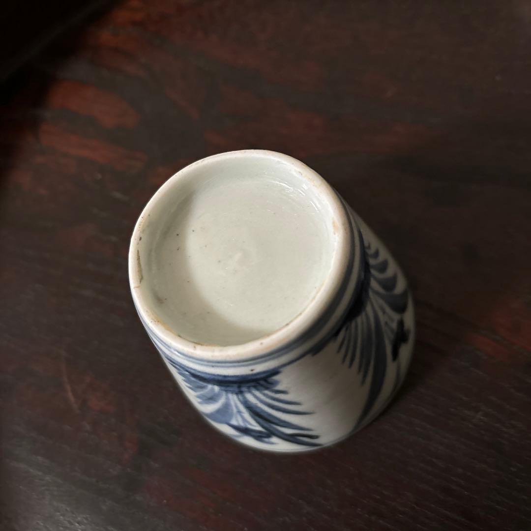 古伊万里染付蕎麦猪口　初期手② 江戸時代　骨董品．アンティーク　料治熊太　検李朝