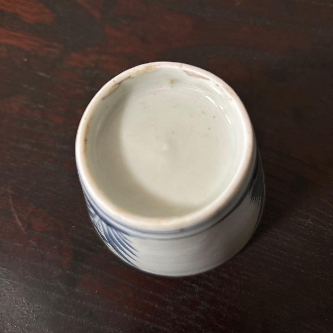 古伊万里染付蕎麦猪口　初期手② 江戸時代　骨董品．アンティーク　料治熊太　検李朝