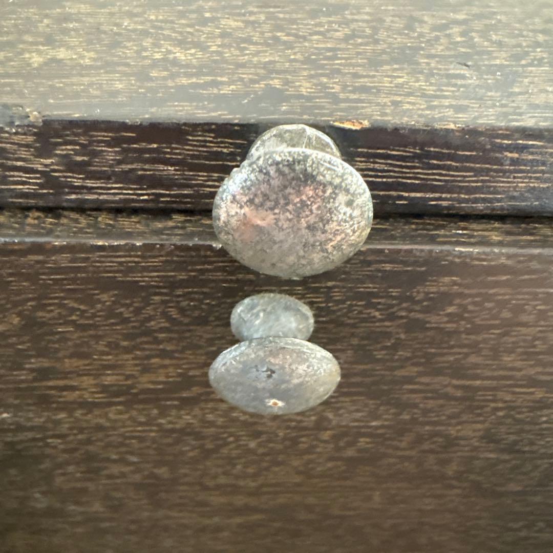 昭和レトロ 木製裁縫箱 ソーイングボックス 連動式 引き出し付き 古道具