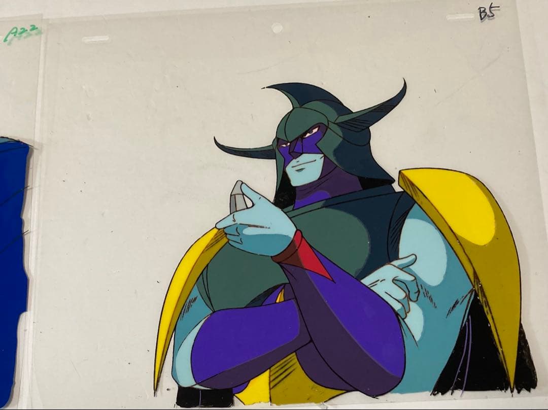 d３７　鉄人２８号セル画【4枚】背景画・動画付き