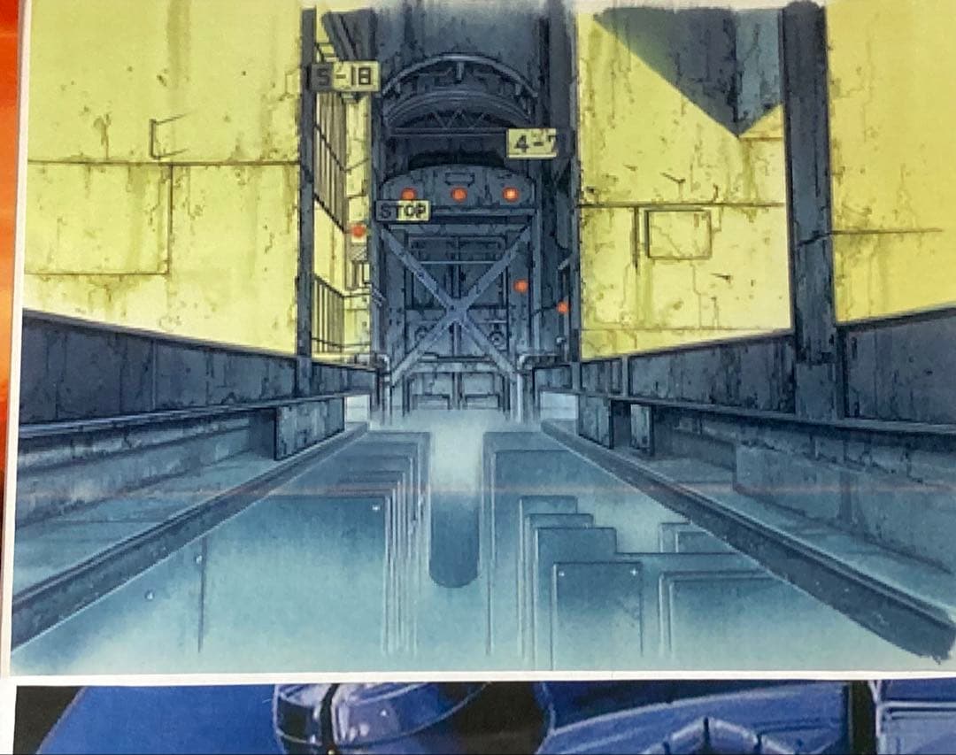 d３７　鉄人２８号セル画【4枚】背景画・動画付き