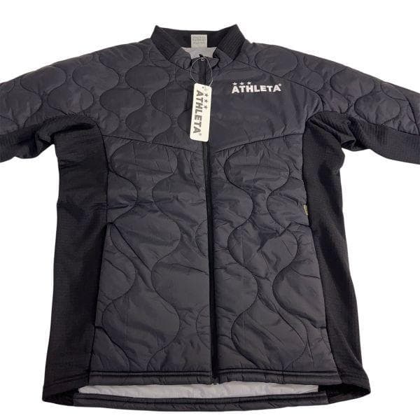 【新品】アスレタ グリッド起毛パディングTR セットアップ M 黒 サッカー