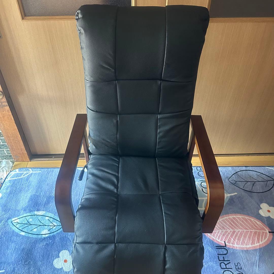 リクライニング 1人掛けソファ 黒