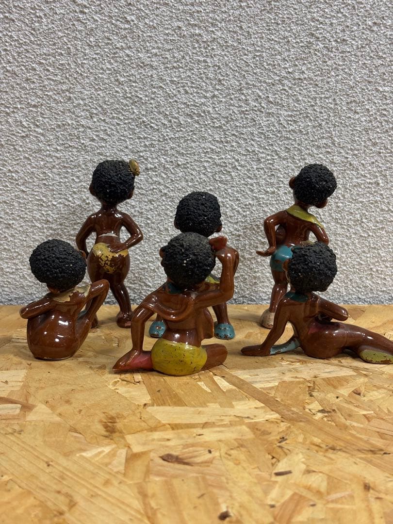 ビンテー ジ アンティーク人形 6体セット陶器