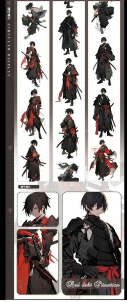 ユ*ナ様 ［新品・14点セット・おまけつき］海外マスキングテープ 青年マステ 男