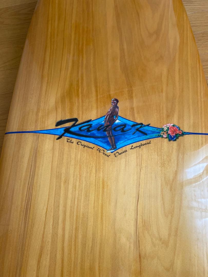 KANAKロングボード　ウッド調　手渡しのみ愛知東部　購入前コメントお願いします