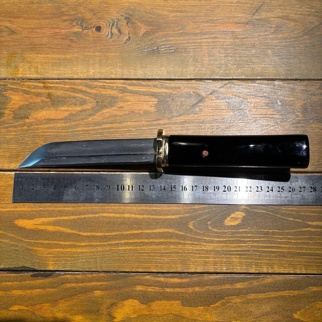 日本刀残欠クラフトナイフNo.70 左文字 黒鞘