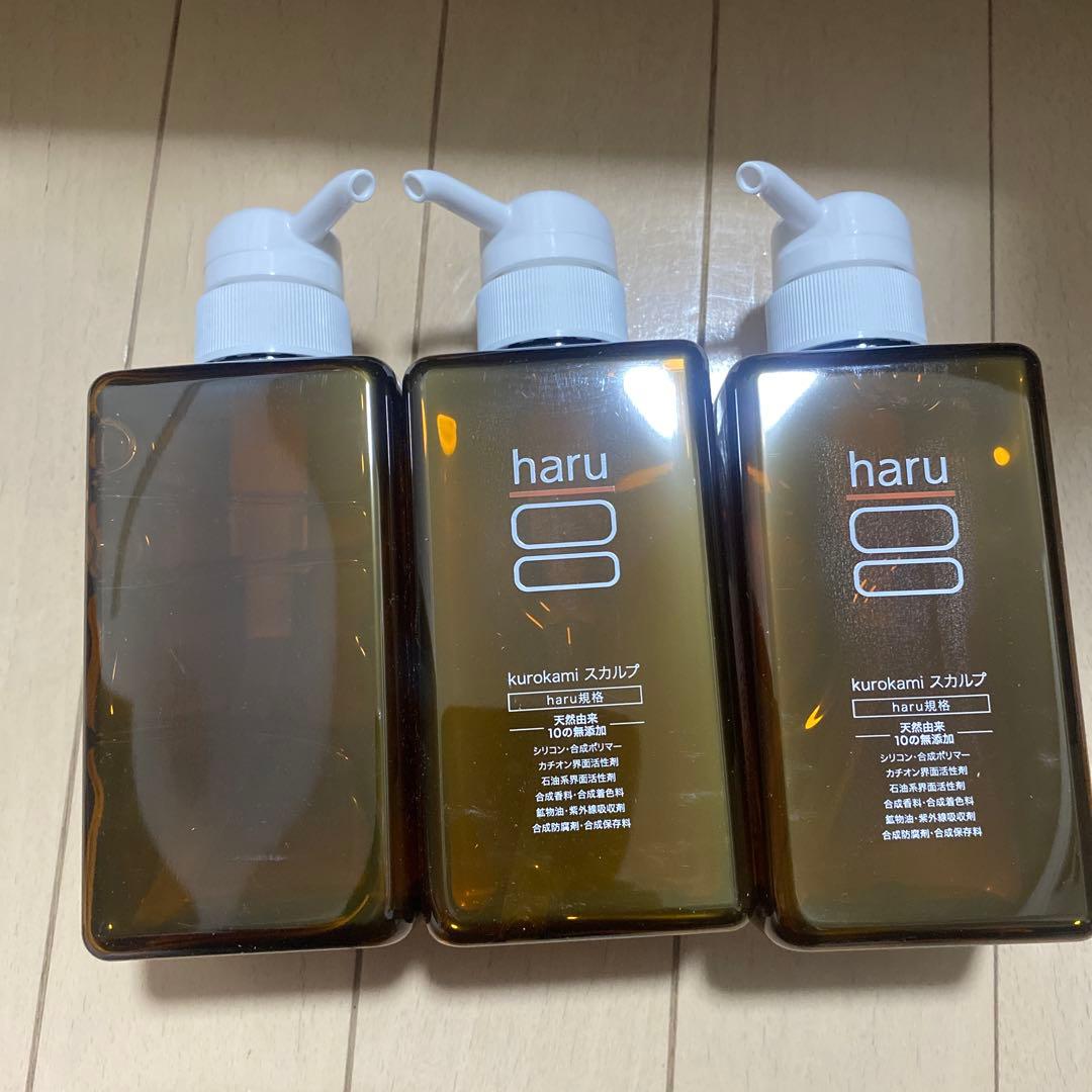 ot haru 黒髪スカルプシャンプー 400ML3点セット