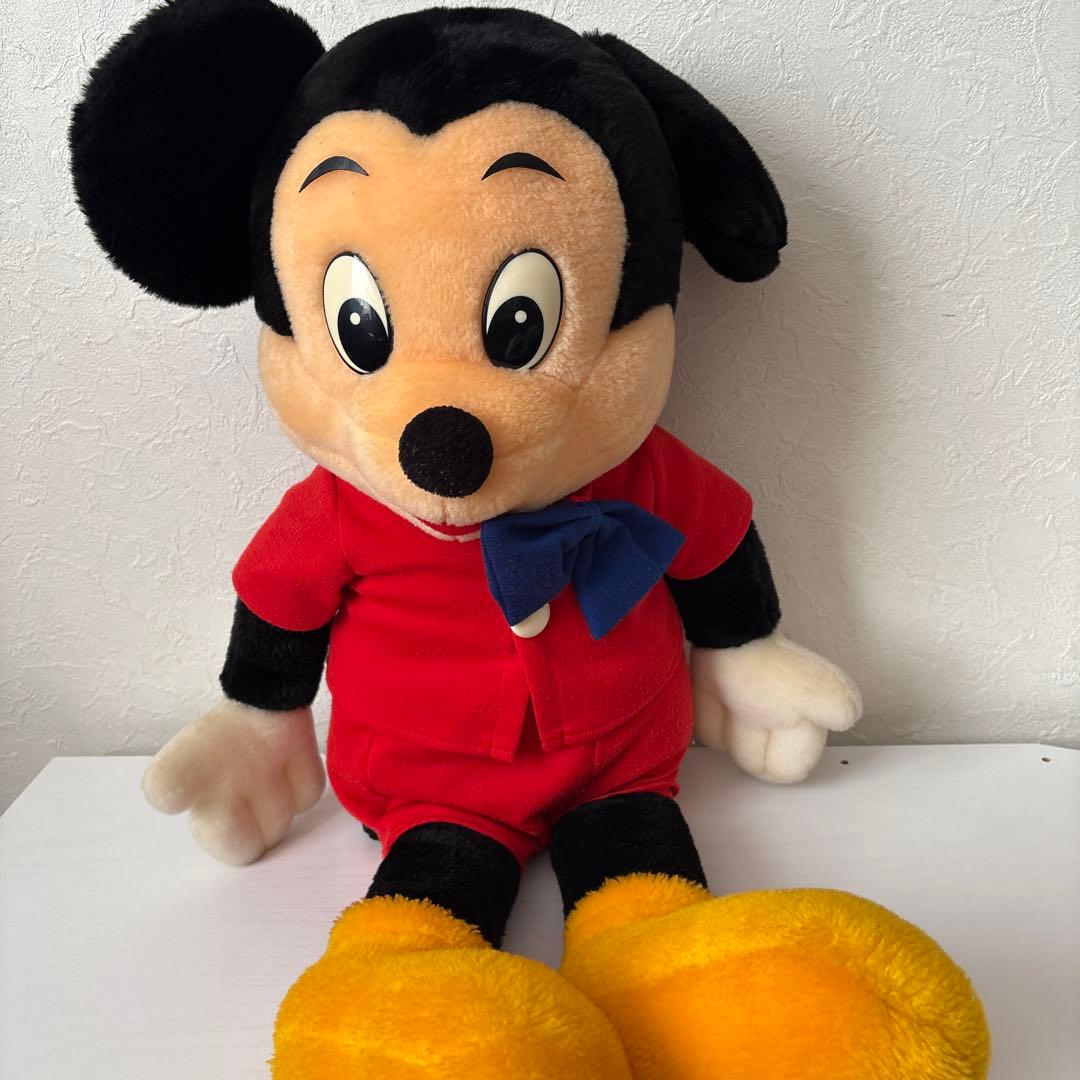 【希少・特大】サンアンドスター ミッキー＆ミニー ぬいぐるみ ペア 約77cm