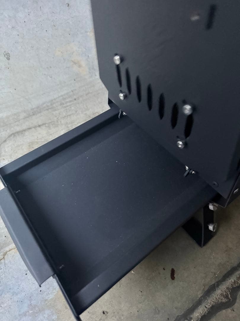 薪ストーブ 黒　収納バック付き　窓付き