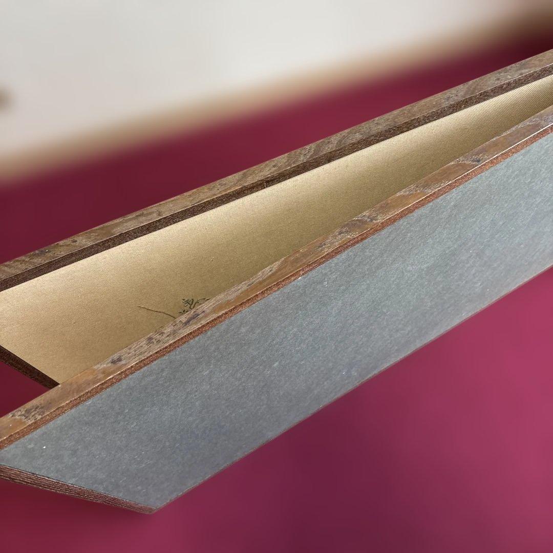 衝立　仕切り　枕屏風　花柄刺繍　アンティーク　骨董　送料込み