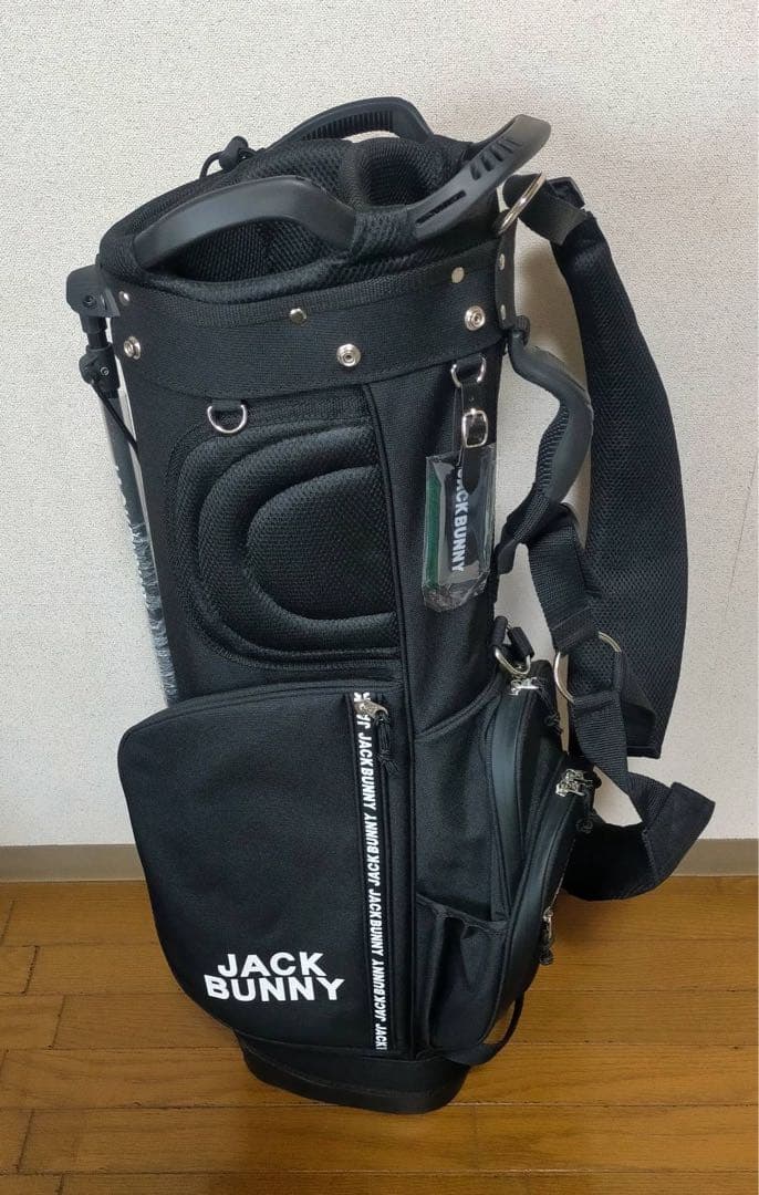 新品 ジャックバニー by パーリーゲイツ ブラック ツアー キャディバッグ