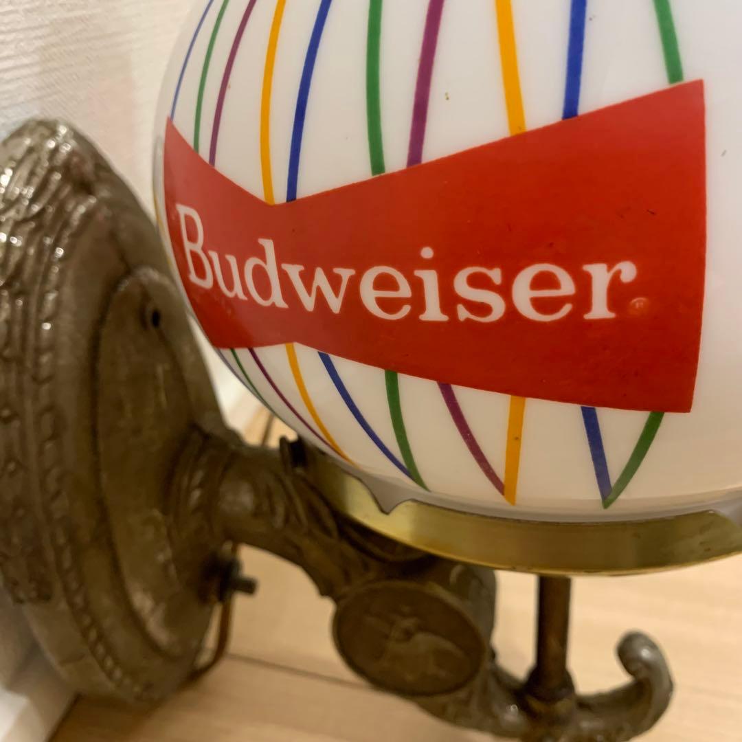 動作品 ビンテージ Budweiser ライトサイン バドワイザー 壁掛け照明