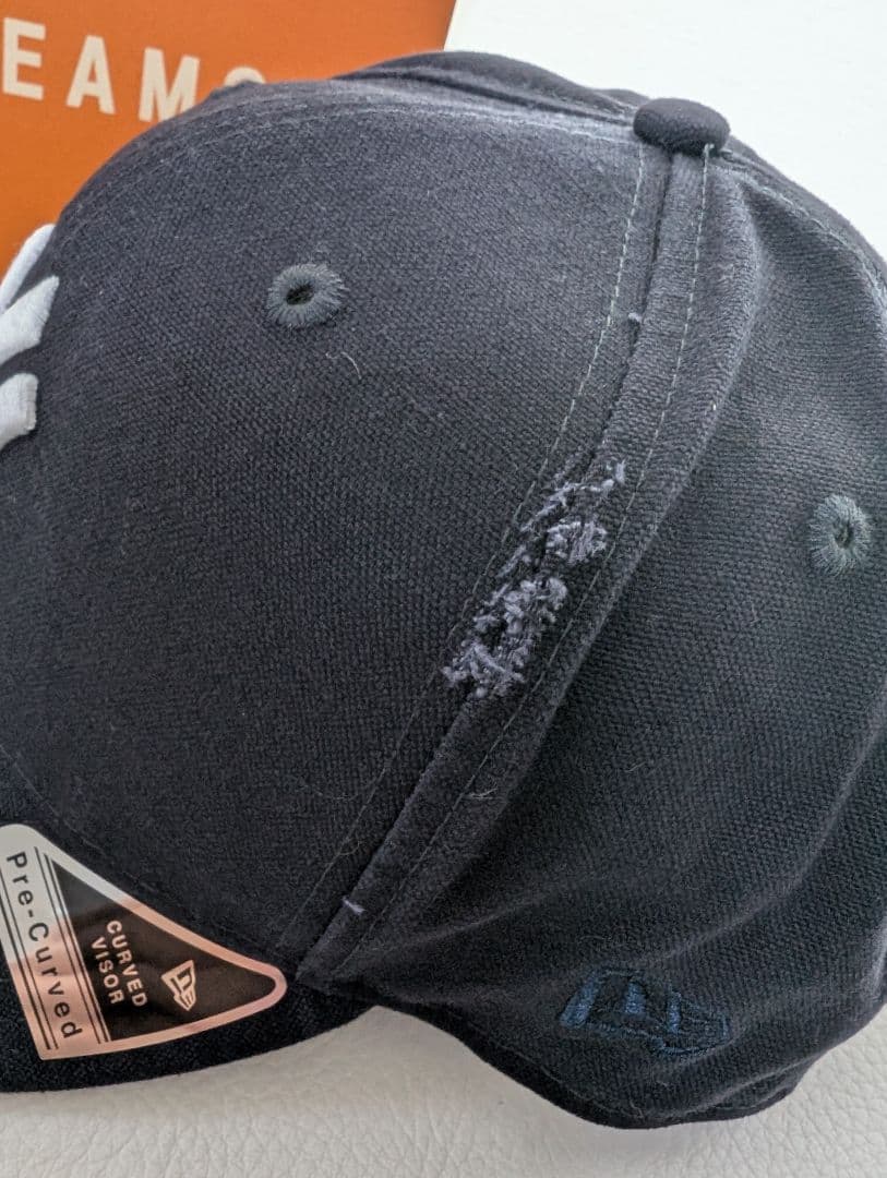 ビームス✕ニューエラ ダメージ キャップ ★ヤンキース★ネイビー帽子