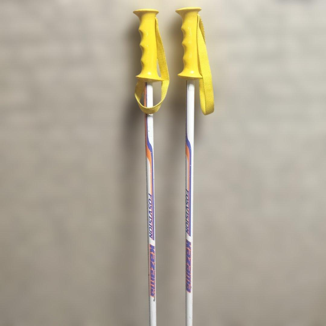 【3点セット】KASTLE ジュニアスキー板 140cm