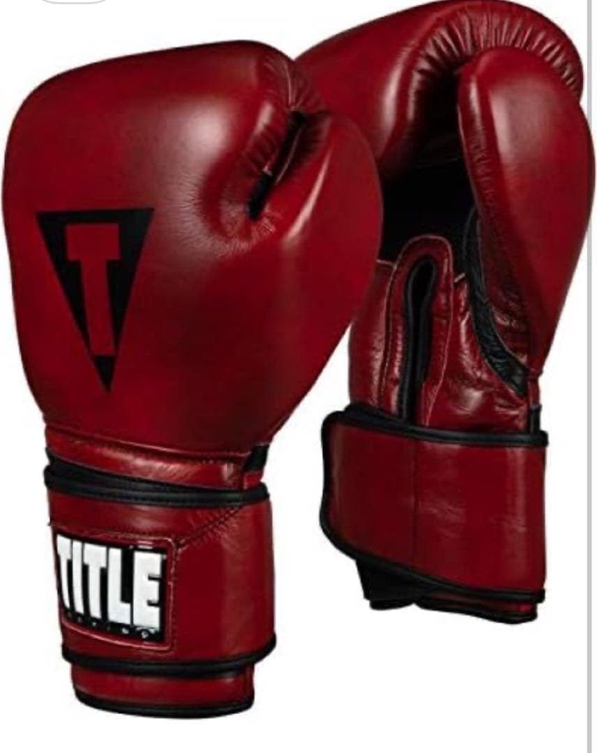 Title BOCXING レッド レザートレーニンググローブ　14オンス
