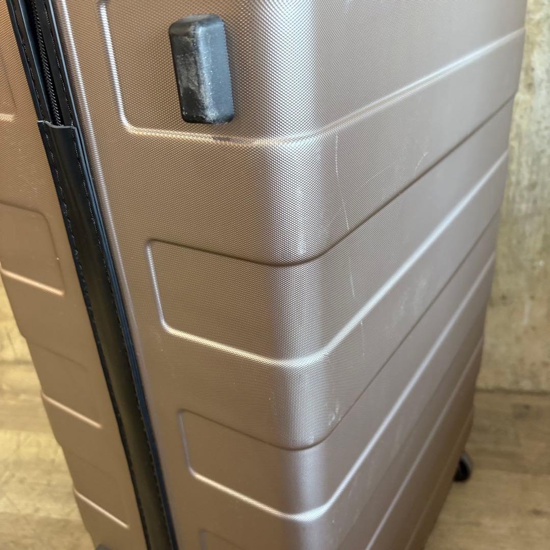 MUJI 無印良品 バーの高さを自由に調節できるストッパー付きキャリー 85L