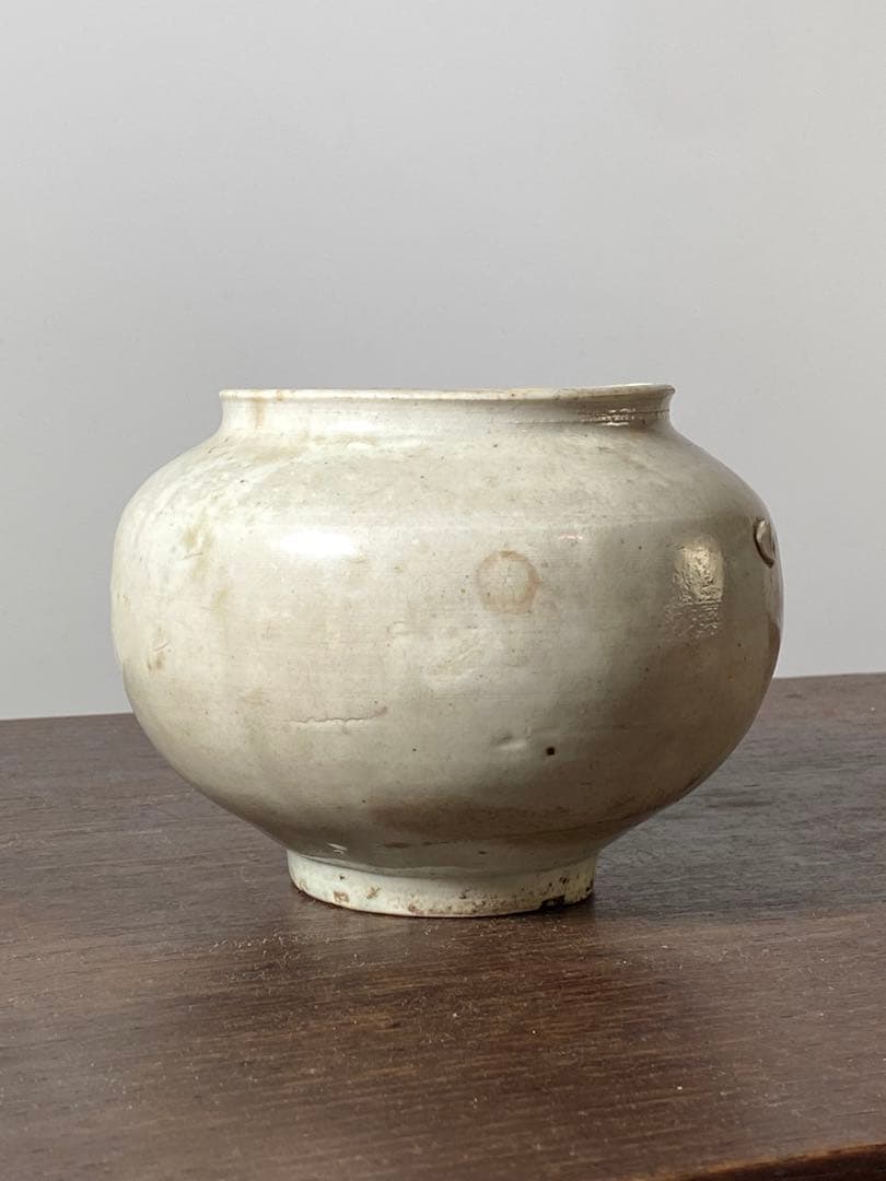 李朝　壺　小壺　白磁　花瓶　花生け