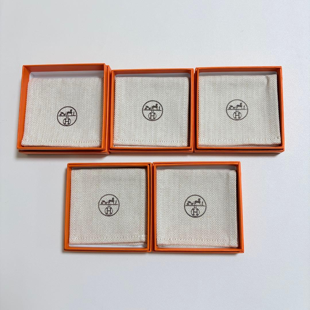 美品　エルメス　保存袋　空箱　5個セット　ブレスレット　アクセサリー入れ　現行品