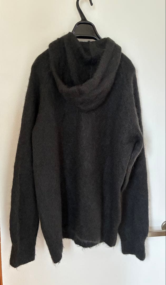 美品　23aw AURALEE モヘアウールニットパーカー　ブラック　5