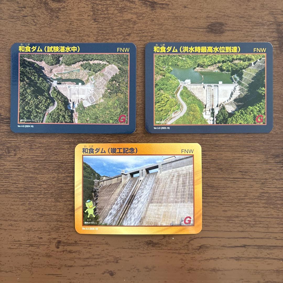 和食ダム トレーディングカード 3枚セット ver4.0 5.0 5.5