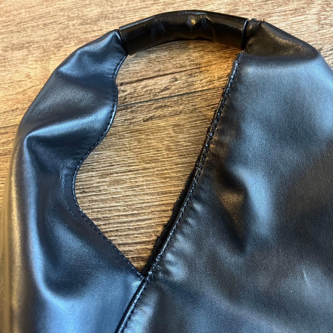 ＭＭ６　マルジェラ　　黒レザーバック　ジャパニーズトートバッグ