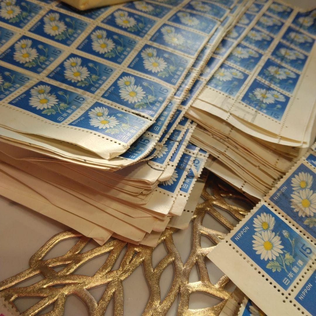 使用済み切手 ２万枚以上あり 丹頂鶴 がん征圧 赤べこ 能面 弥勒菩薩 昭和