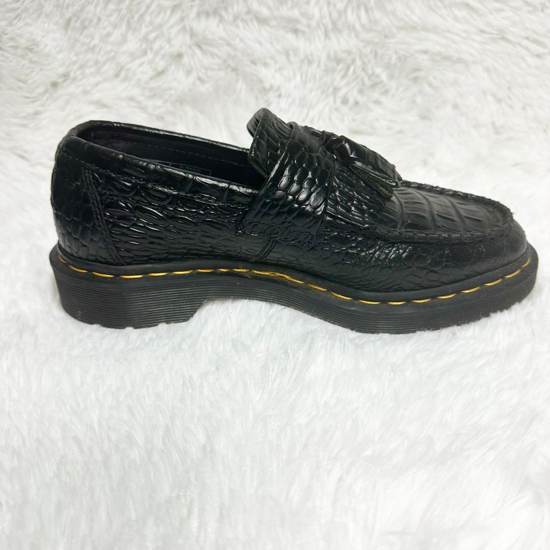 【極美品】★Dr.Martens ★クロコ★ブラック★ローファー★25cm★
