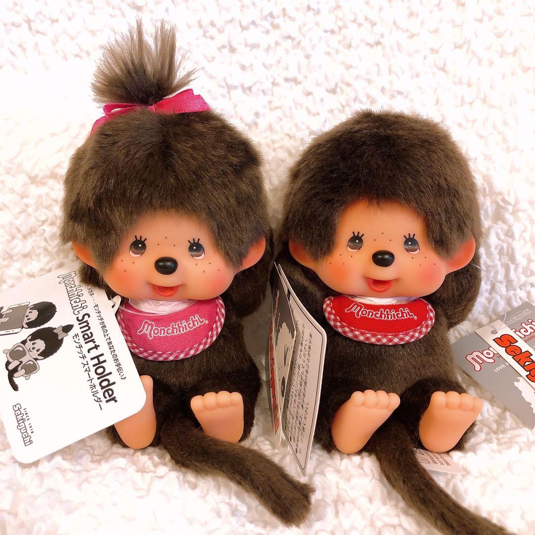 モンチッチ スマートホルダー　ペア　セキグチ　タグ付き