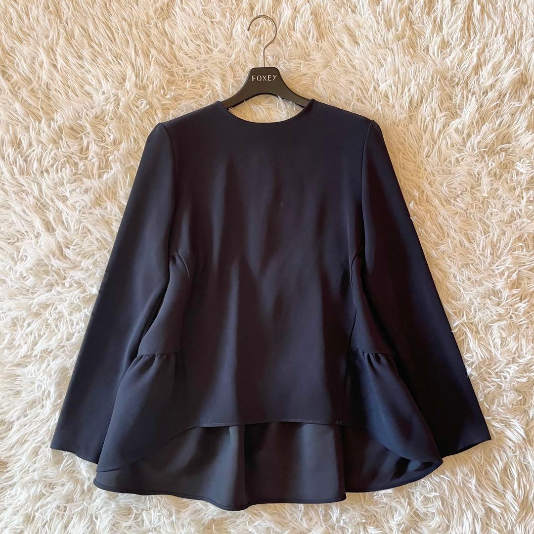 極美品✨ ヨーコチャン 23年 ロングスリーブ バックティアードブラウス 38