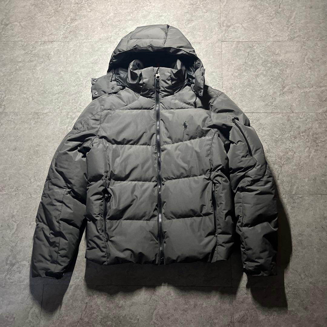 現行 美品 POLO RALPH LAUREN ダウンジャケット グレー S