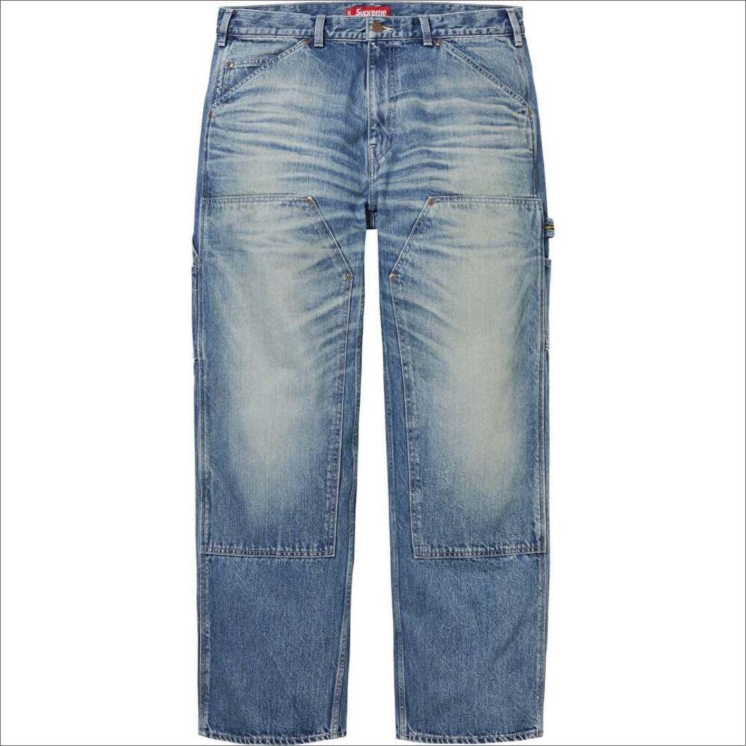 パンツ supremeWornDoubleKnee DenimPainterJean