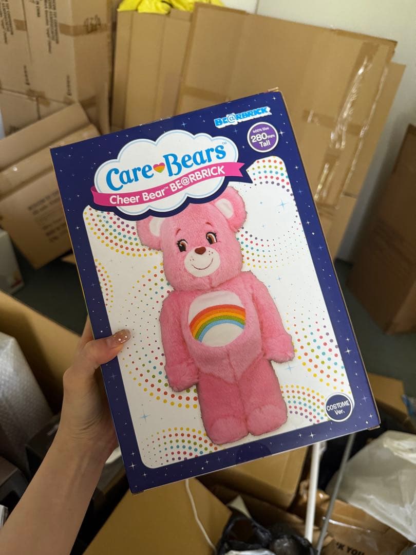 ぬいぐるみ Care Bears Cheer Bear BE@RBRICK 280mm