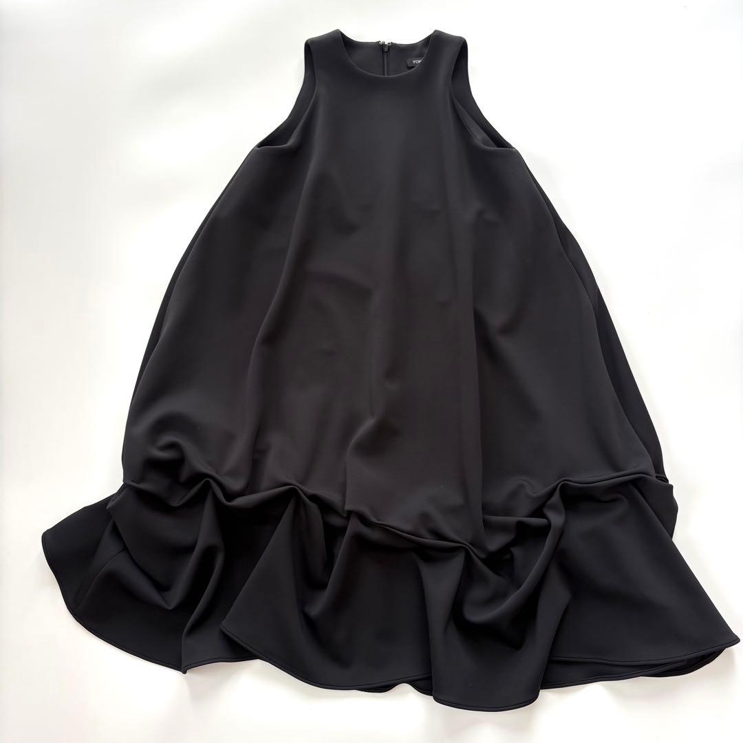 【美品】ヨーコチャン　ノースリーブワンピース　ブラック　バルーン