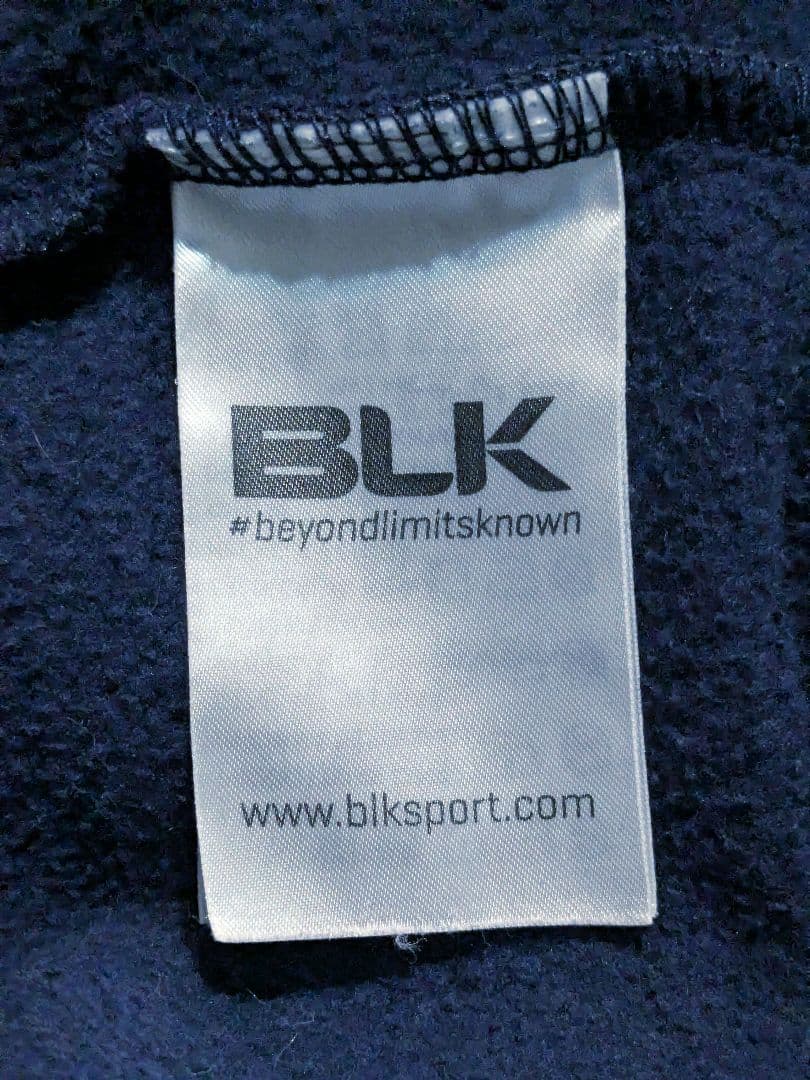 BLK ラグビー パーカー スウェットトレーナー メンズSサイズ ネイビー紺色