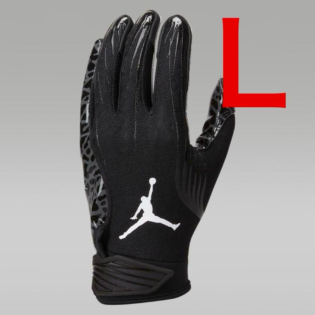 【新品】 アメフト Jordan Fly Lock　グローブ　Black　L