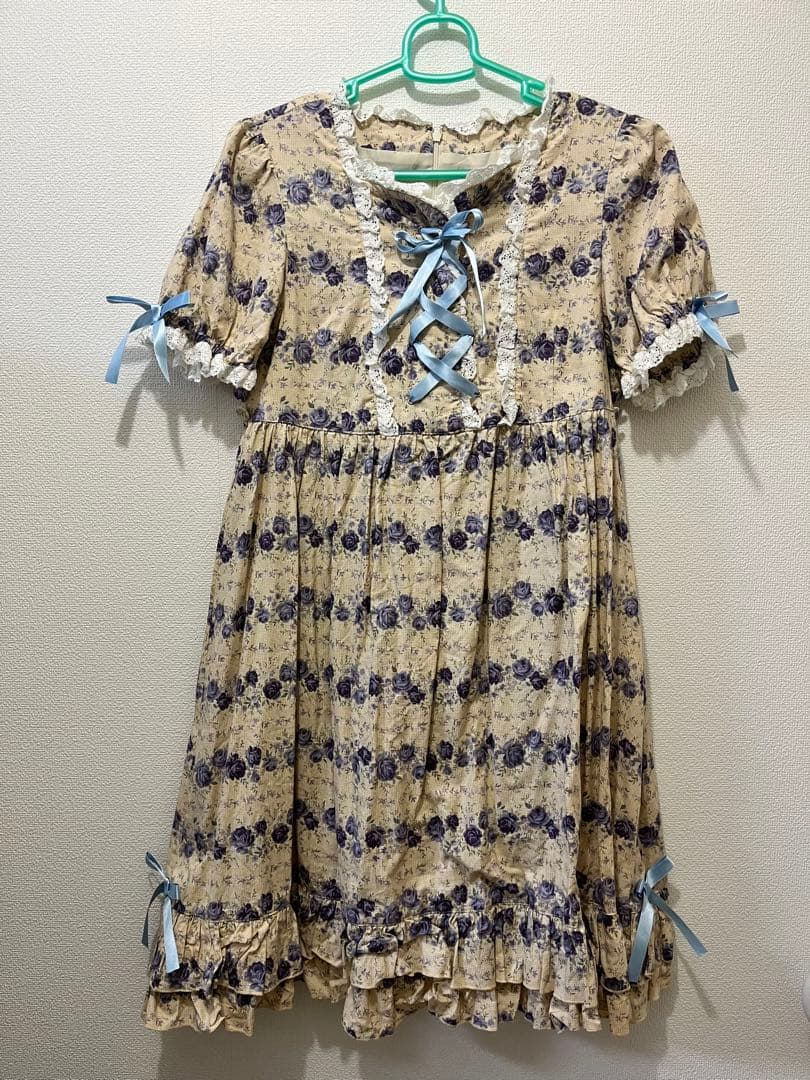 ロリータハイウエスト袖付JSK（花柄）morphose