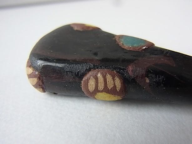 ★K0503★古代とんぼ玉 (A51) イスラム　特大ペンダント　ガラスビーズ