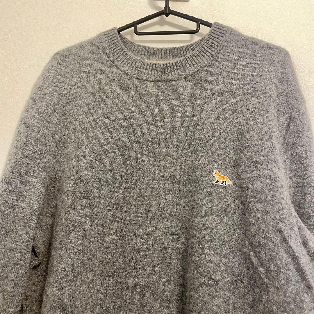 極美品★MAISON KITSUNÉ グレー セーター メゾンキツネ フォックス