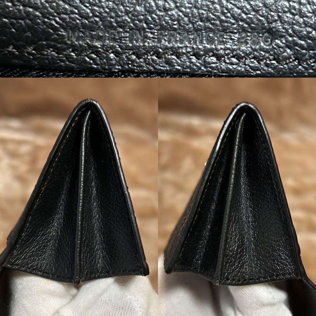 美品dunhillダンヒル名刺入れカードケース黒カード入れメンズ箱付きブラック