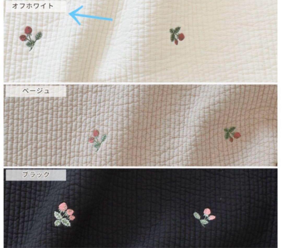 Ａ．ヌビ　オフホワイト×いちご　ポケットいっぱいマザーズバッグ　ハンドメイド