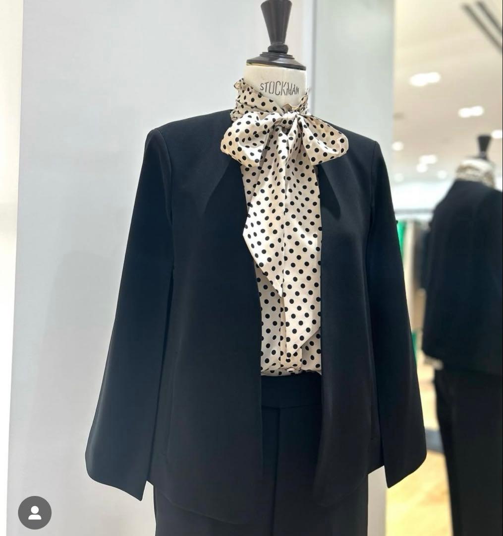 アルアバイル　ルルウィルビー デシンドットフリルボウタイブラウス