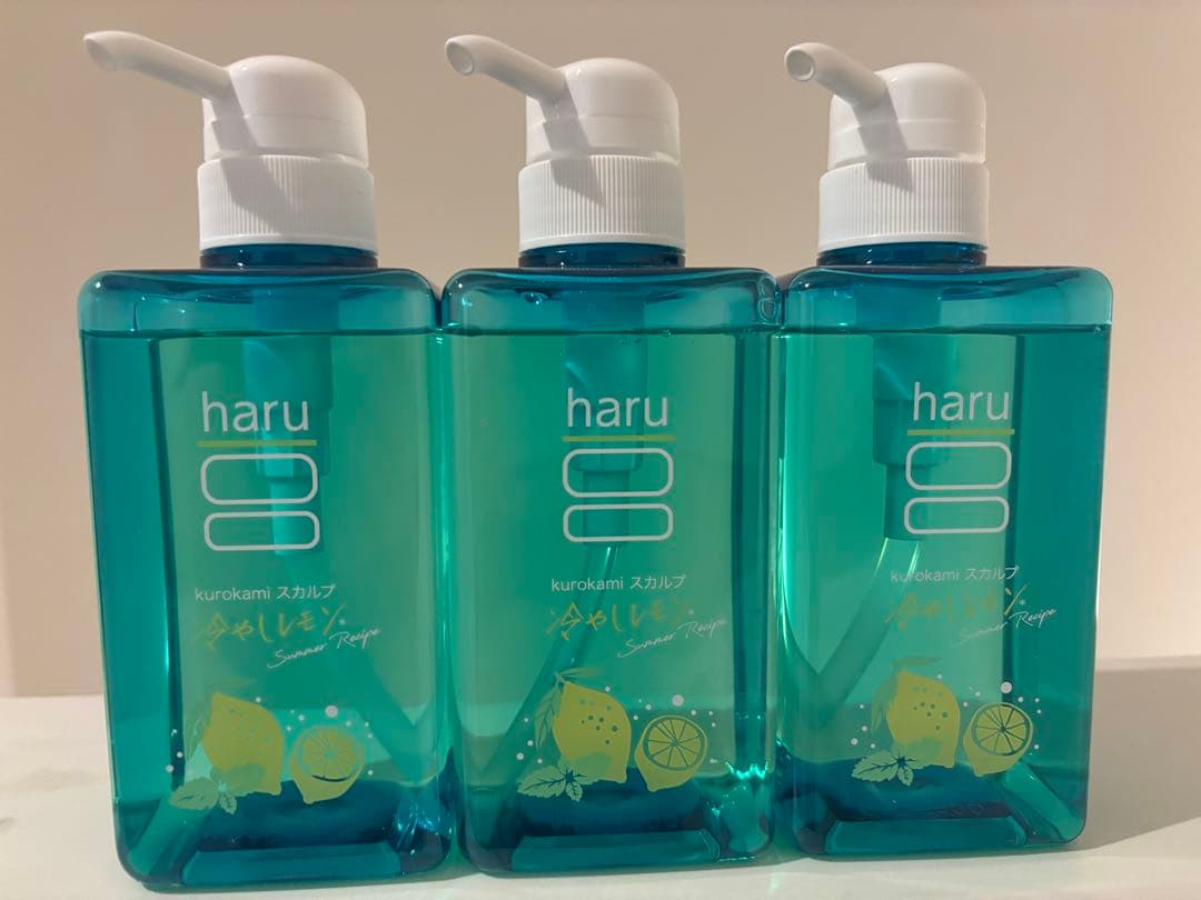 haru スカルプシャンプー 冷やしレモン　3本セット