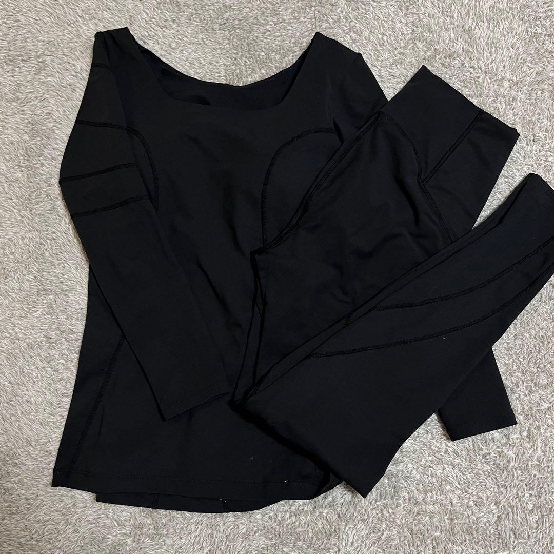 Rintosullリントスルパーフェクトフォーム ピラティスウェア 上下 L 黒