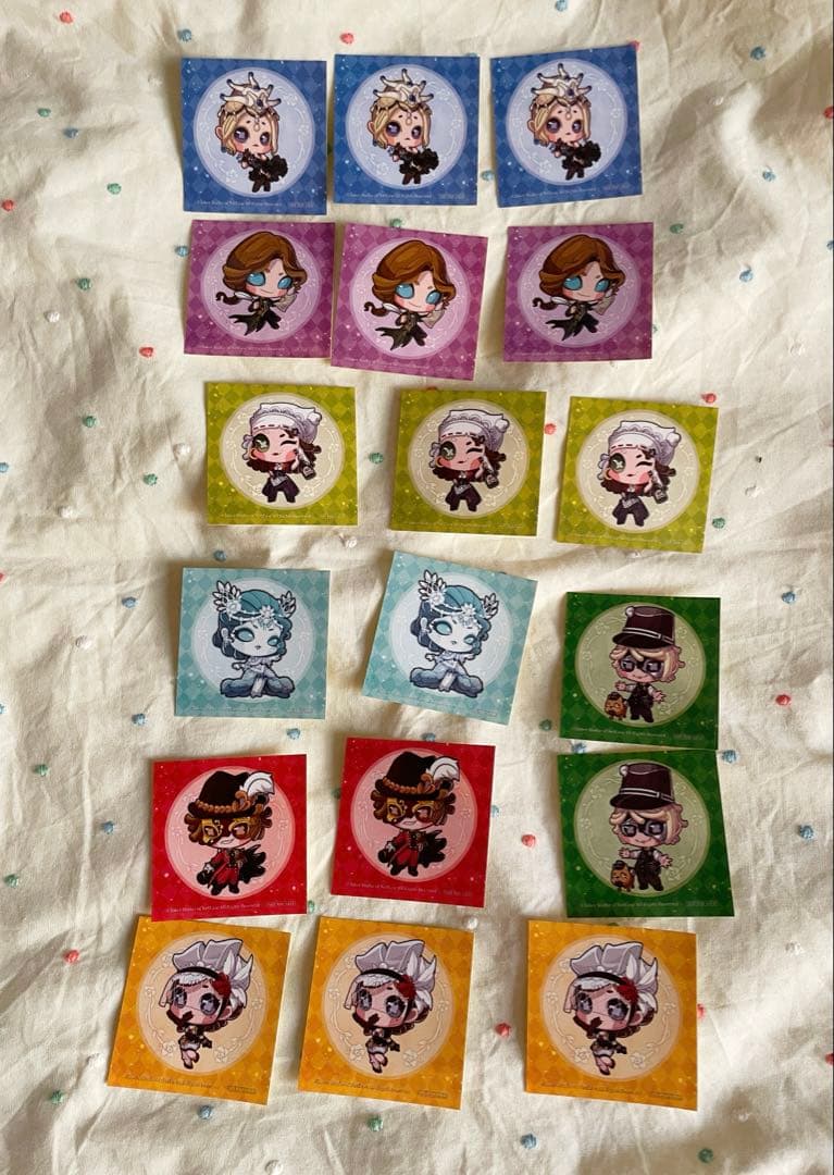 identityV 第五人格　2周年真髄　ミニキャラ　缶バッジ　ステッカーセット