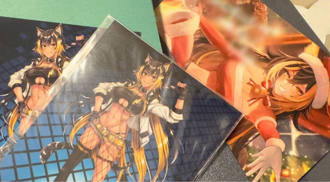 Nekoyo Chloe 猫小夜くろえ 直筆メッセージカード&ブロマイドセット