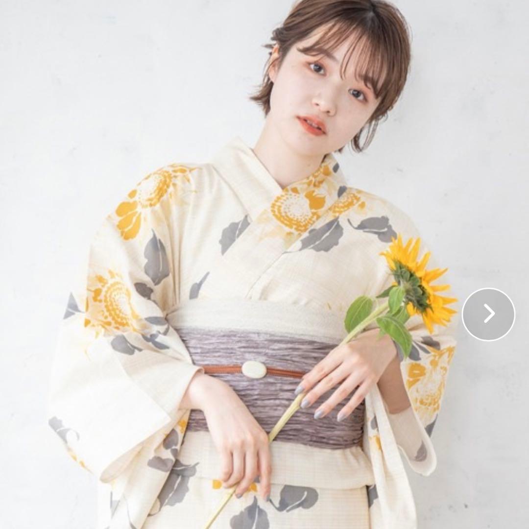 ゆかた館グレース　向日葵　ひまわり　浴衣セット