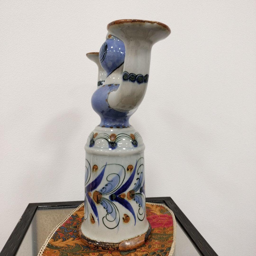 メキシコ　女性型キャンドルホルダー 陶器製